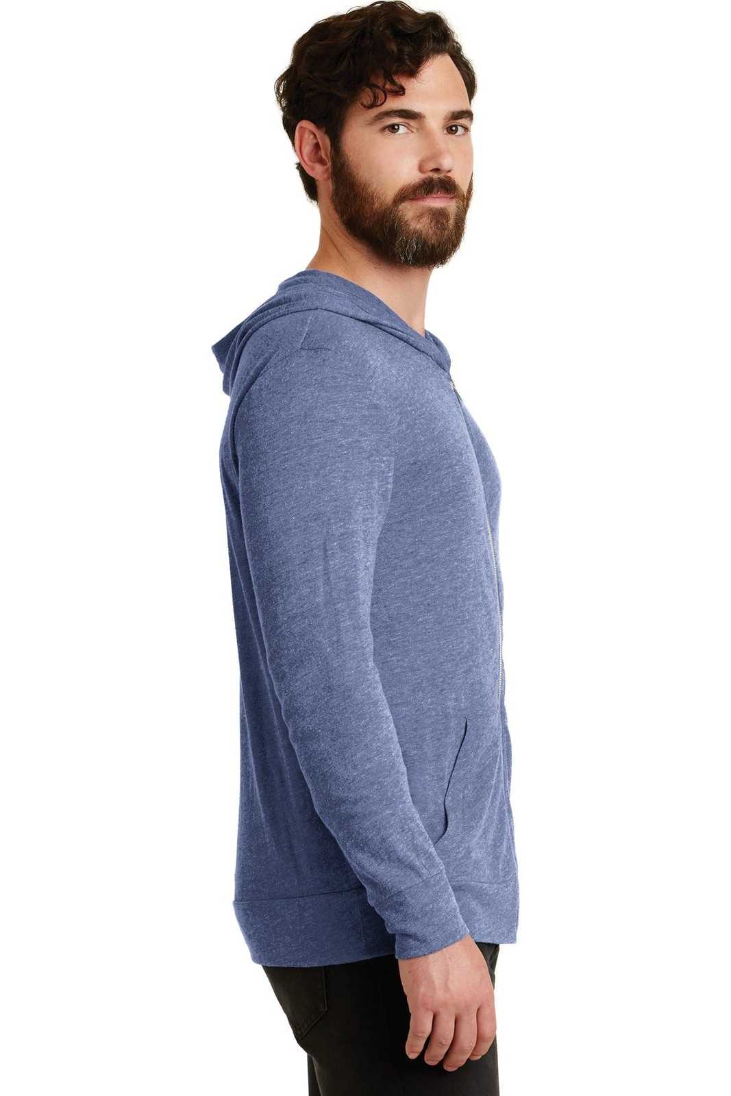 Alternative AA1970 Eco-Jersey Zip Hoodie - Eco Pacific Blue - HIT a Double - 3