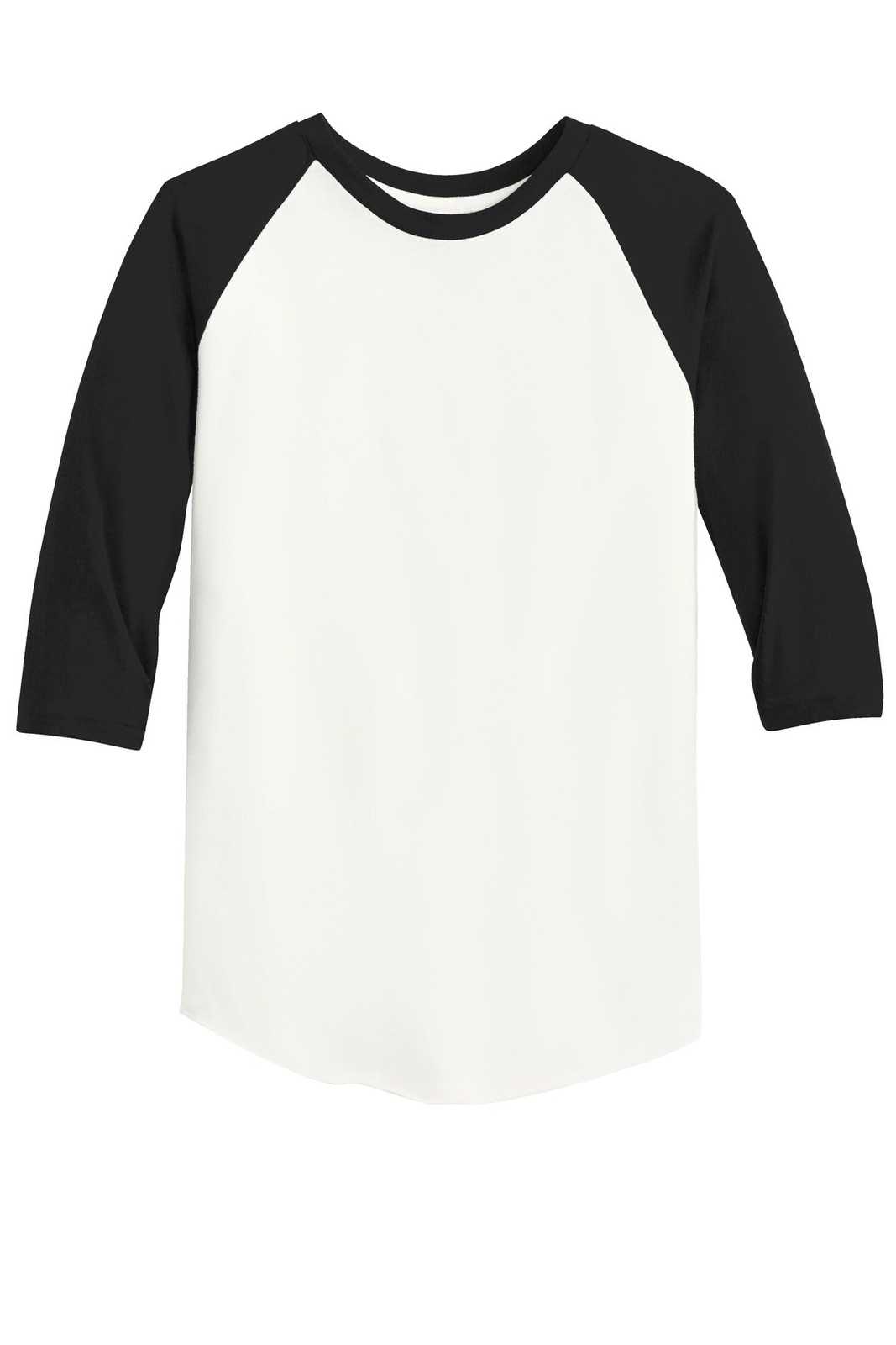 Alternative AA2089 Eco-Jersey Baseball T-Shirt - Eco Ivory Eco True Black - HIT a Double - 5
