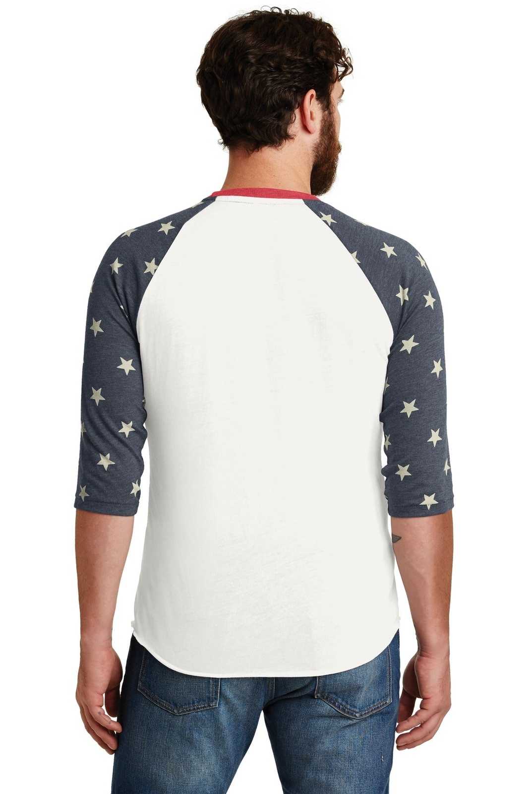 Alternative AA2089 Eco-Jersey Baseball T-Shirt - Stars - HIT a Double - 2