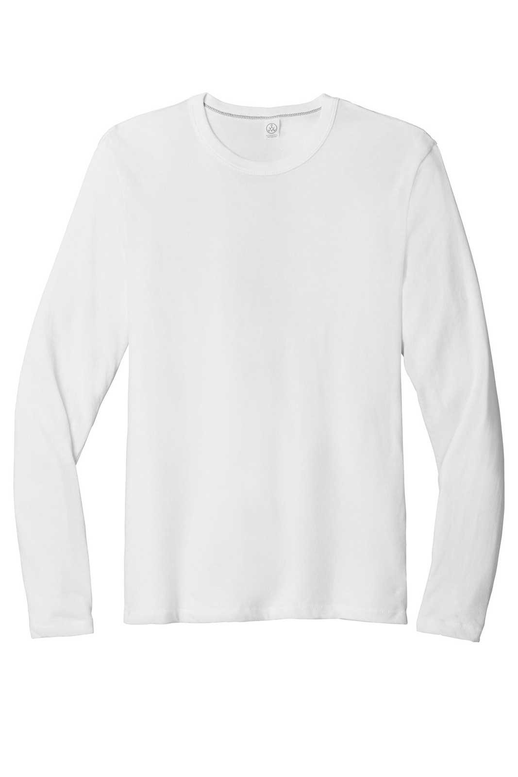 Alternative AA5100 The Keeper Vintage 50/50 Long Sleeve Tee - White - HIT a Double - 5