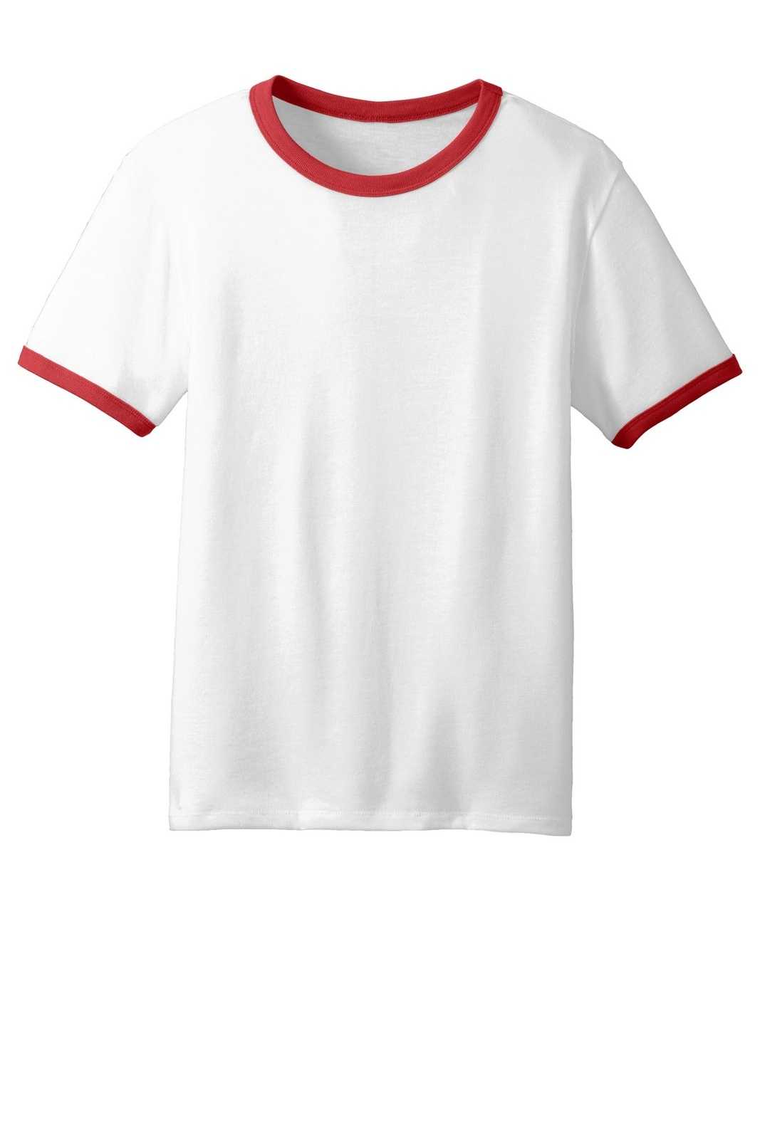 Alternative AA5103 The Keeper Vintage 50/50 Ringer Tee - White Red - HIT a Double - 5