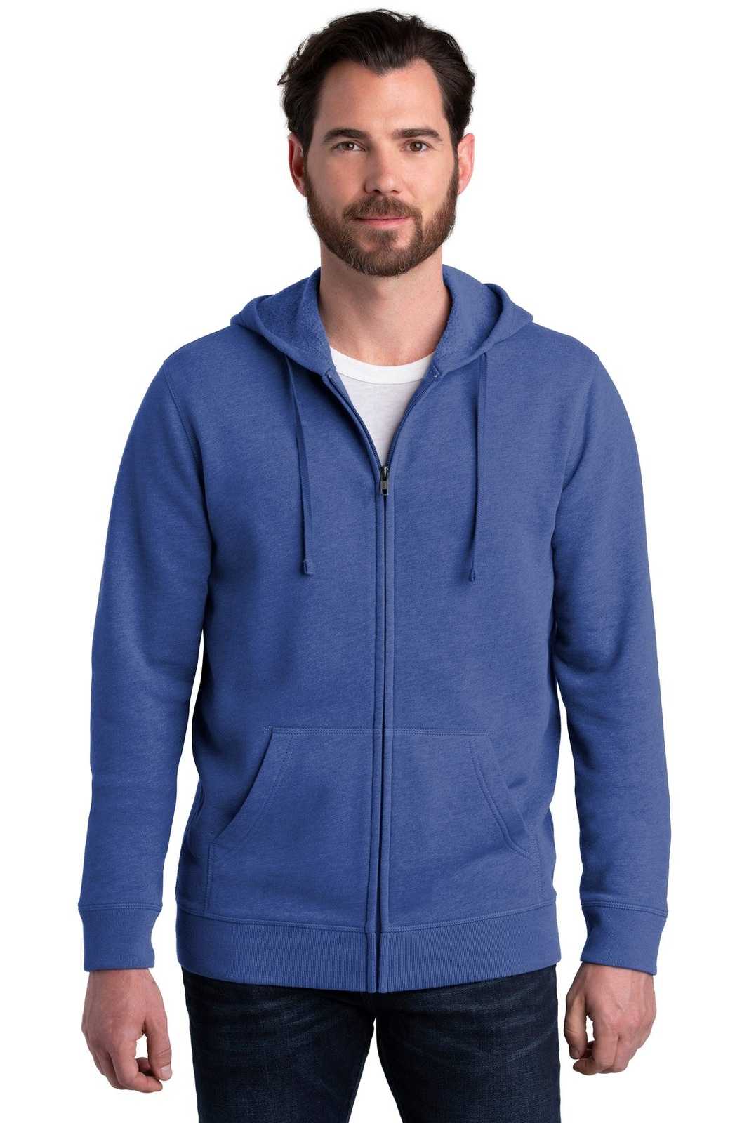 Alternative AA8050 Indy Blended Fleece Zip Hoodie - Heather Rich Royal - HIT a Double - 1