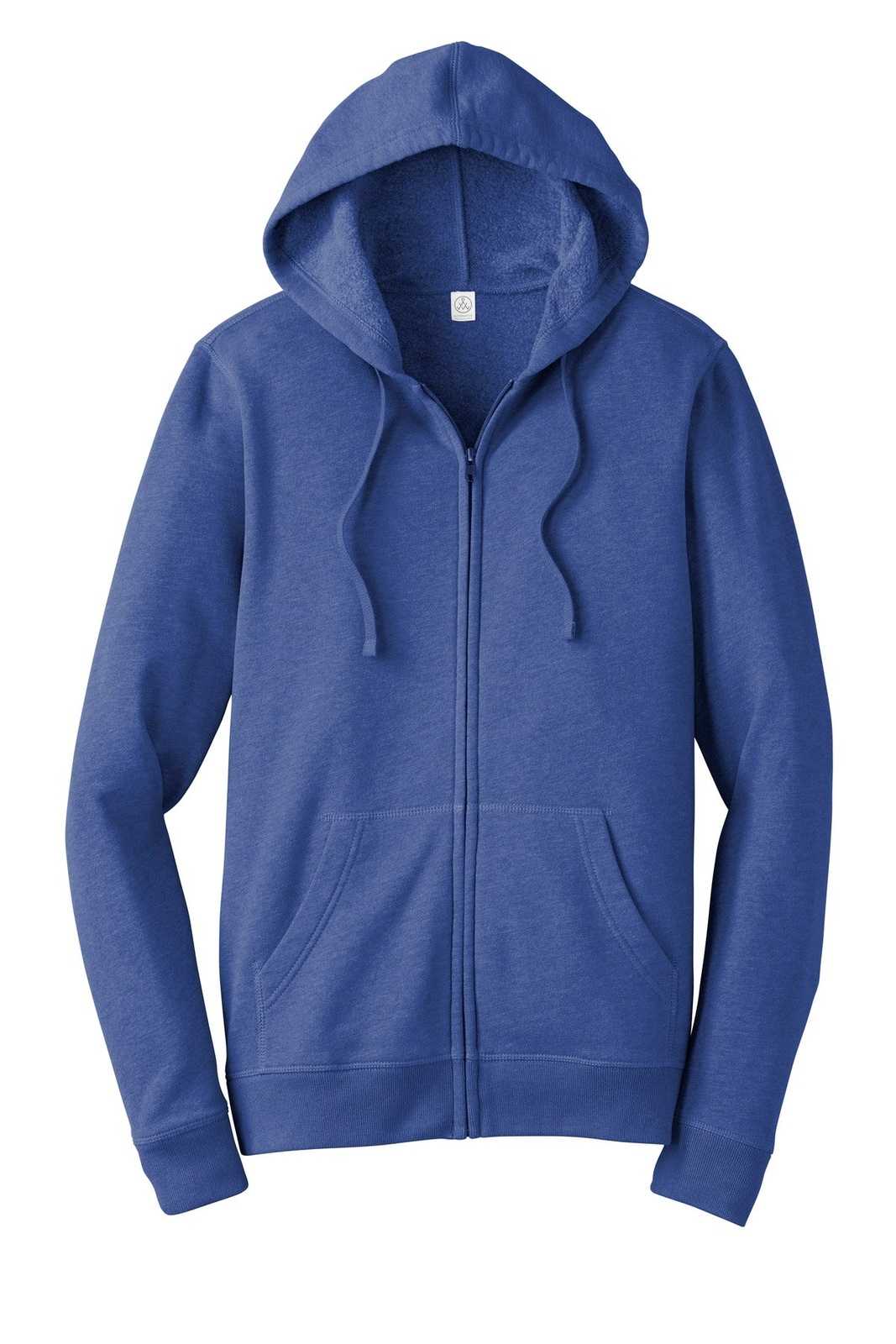 Alternative AA8050 Indy Blended Fleece Zip Hoodie - Heather Rich Royal - HIT a Double - 5