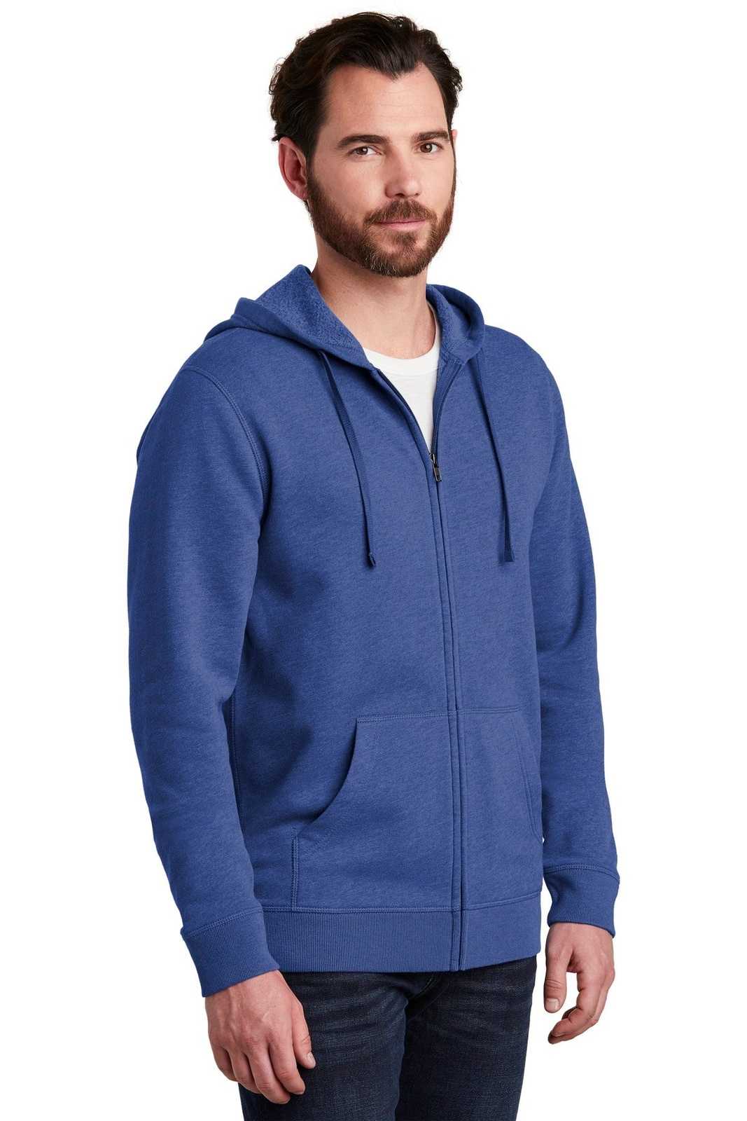 Alternative AA8050 Indy Blended Fleece Zip Hoodie - Heather Rich Royal - HIT a Double - 4