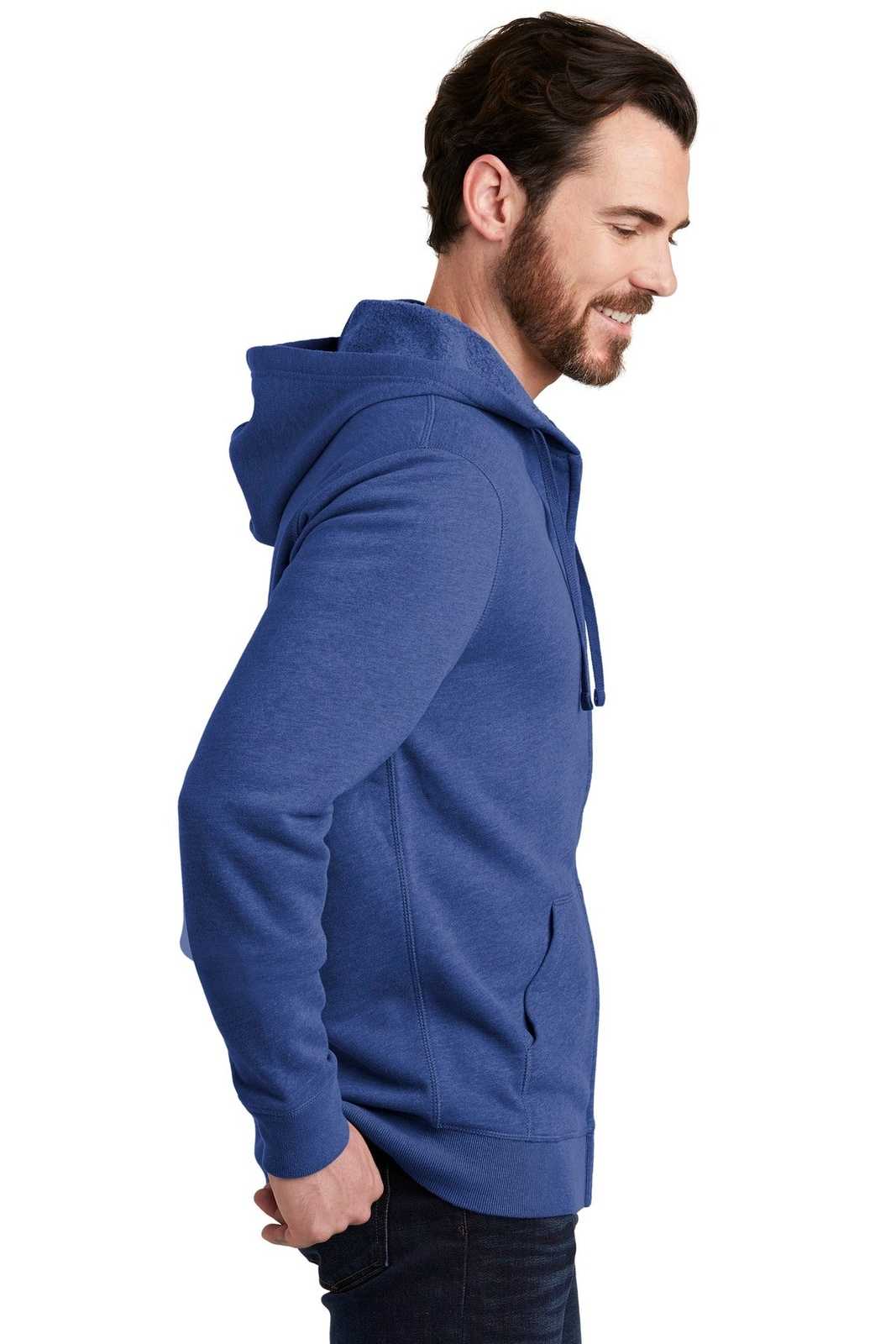 Alternative AA8050 Indy Blended Fleece Zip Hoodie - Heather Rich Royal - HIT a Double - 3