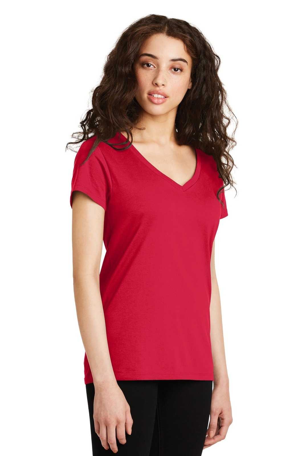 Alternative AA9073 Women&#39;s Legacy V-Neck T-Shirt - Apple Red - HIT a Double - 4