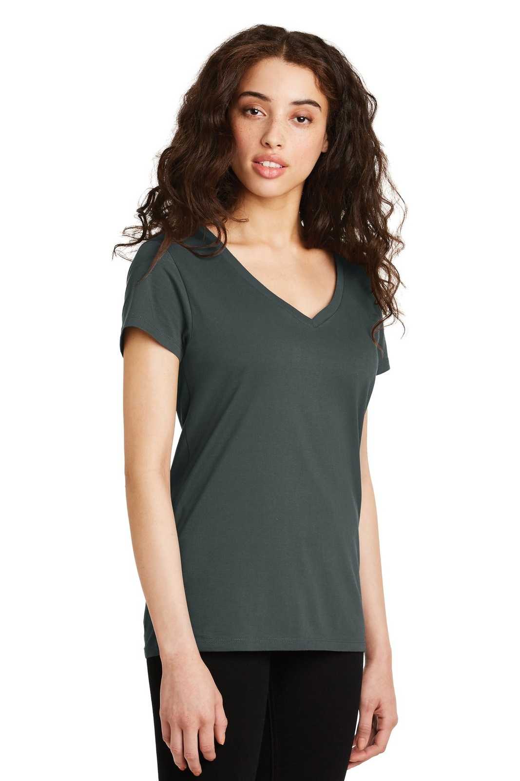 Alternative AA9073 Women&#39;s Legacy V-Neck T-Shirt - Deep Charcoal - HIT a Double - 4