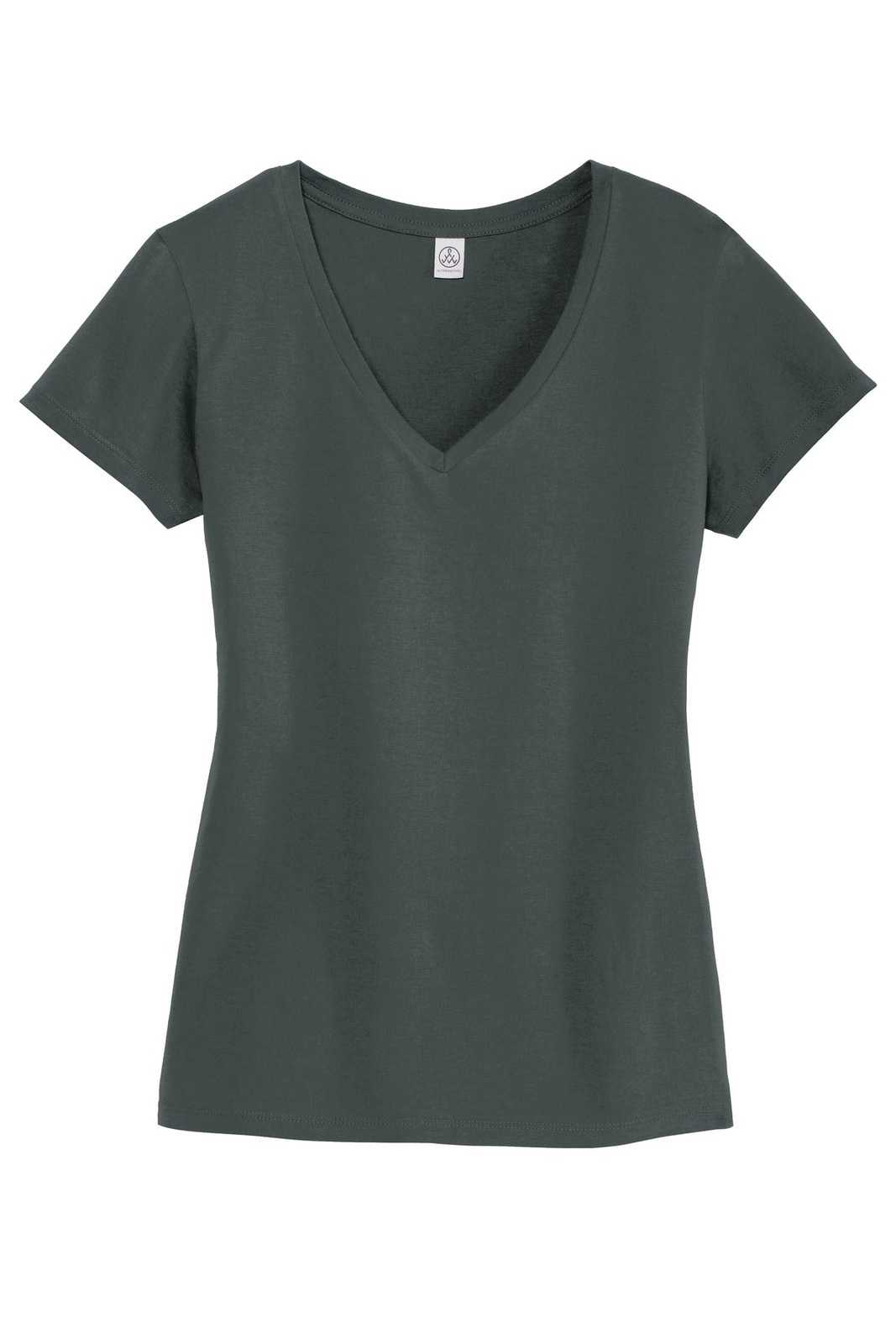 Alternative AA9073 Women&#39;s Legacy V-Neck T-Shirt - Deep Charcoal - HIT a Double - 5