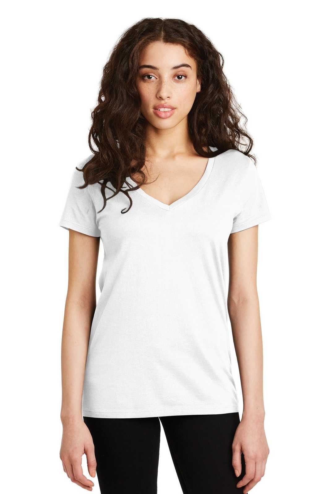 Alternative AA9073 Women&#39;s Legacy V-Neck T-Shirt - White - HIT a Double - 1