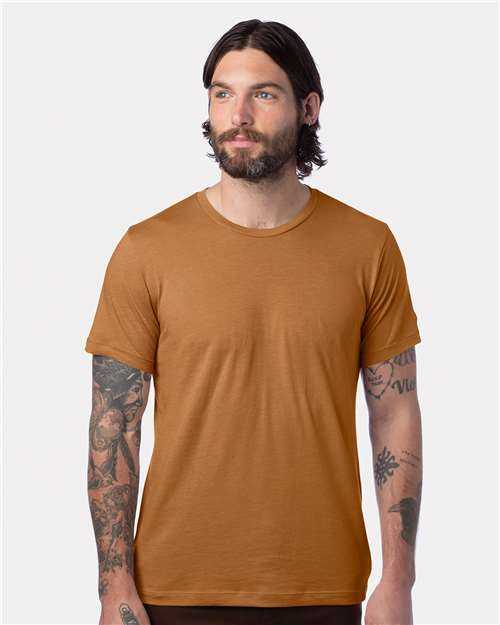 Alternative Apparel 1070 Cotton Jersey Go-To Tee - Brown Sepia - HIT a Double - 2