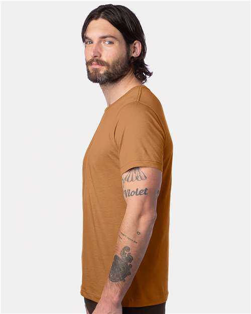 Alternative Apparel 1070 Cotton Jersey Go-To Tee - Brown Sepia - HIT a Double - 3