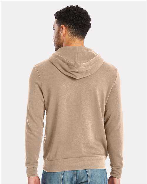 Alternative Apparel 9595ZT Challenger Lightweight Eco-Washed French Terry Hooded Pullover - Desert Tan - HIT a Double - 4