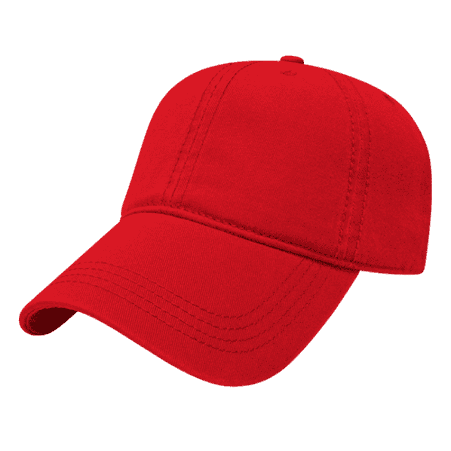 Cap America I1002-Relaxed Golf Cap - Red - HIT a Double - 1