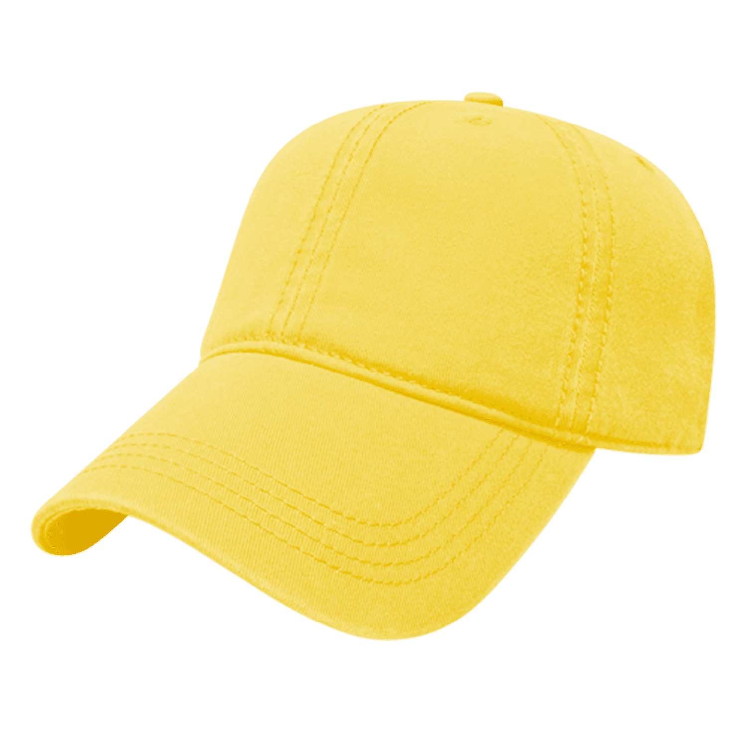 Cap America I1002-Relaxed Golf Cap - Yellow - HIT a Double - 1