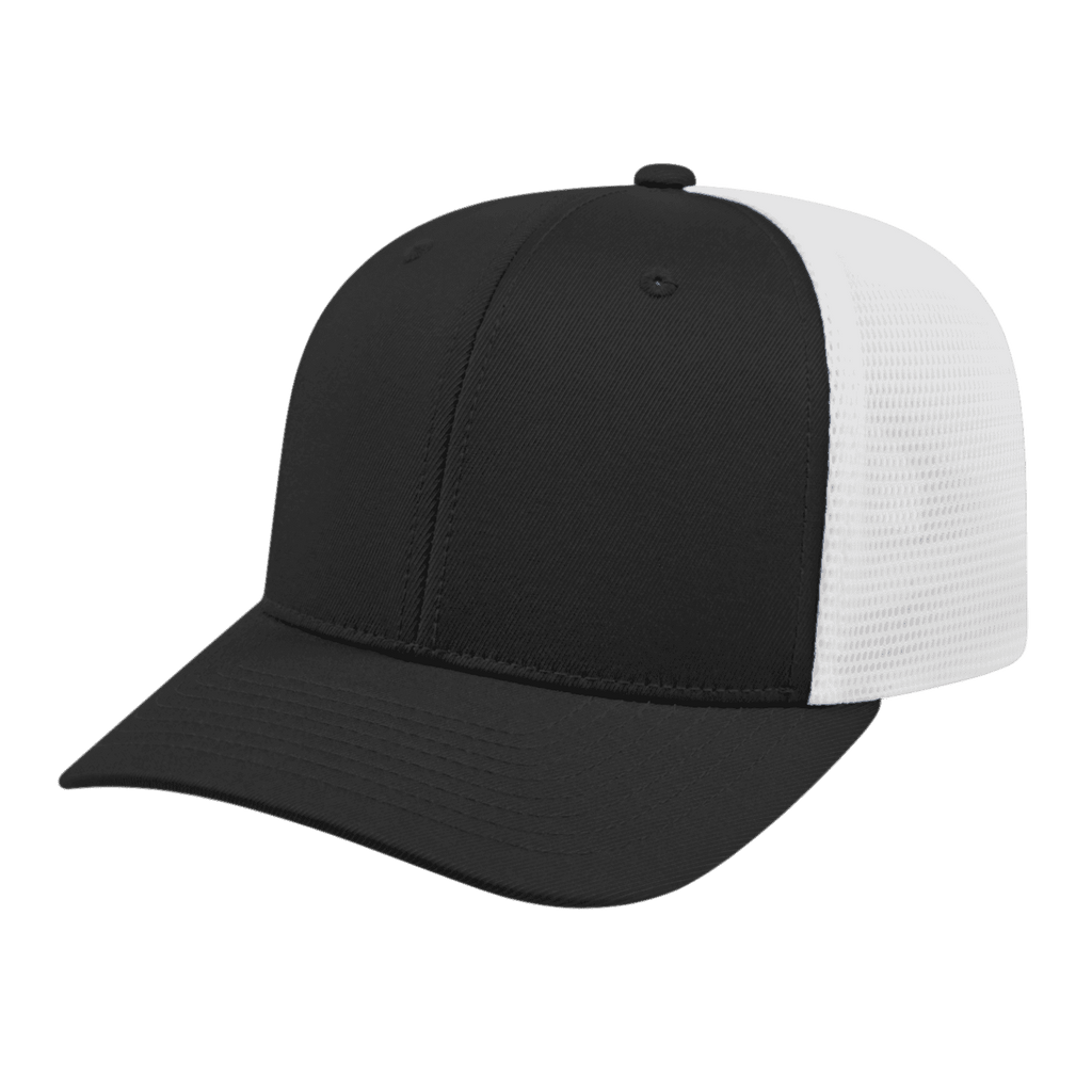 Back Cap i8502 Trucker Mesh Cap 110 Flexfit White America - Black