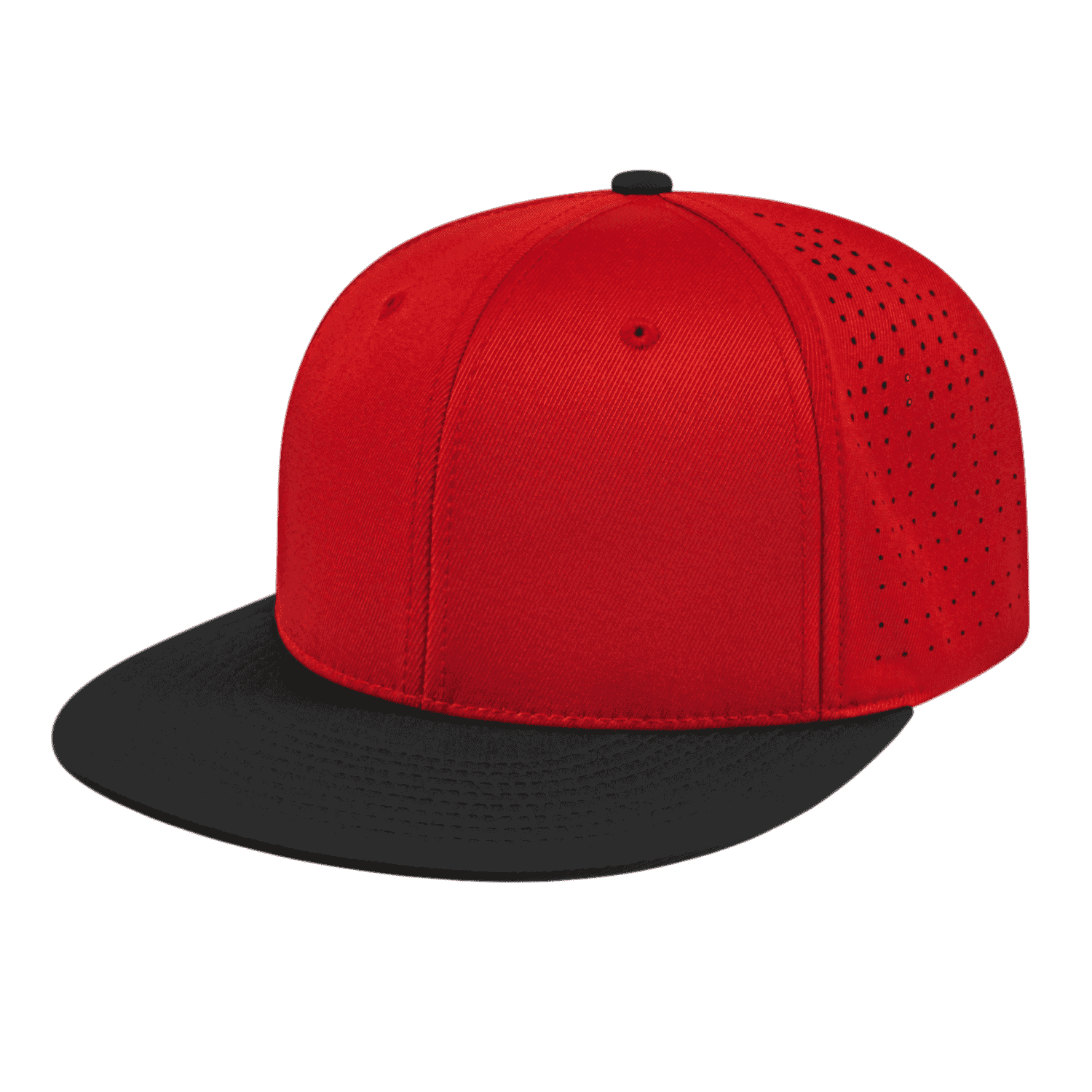Cap America Flexfit - Black Performance Perforated Cap Red i8503