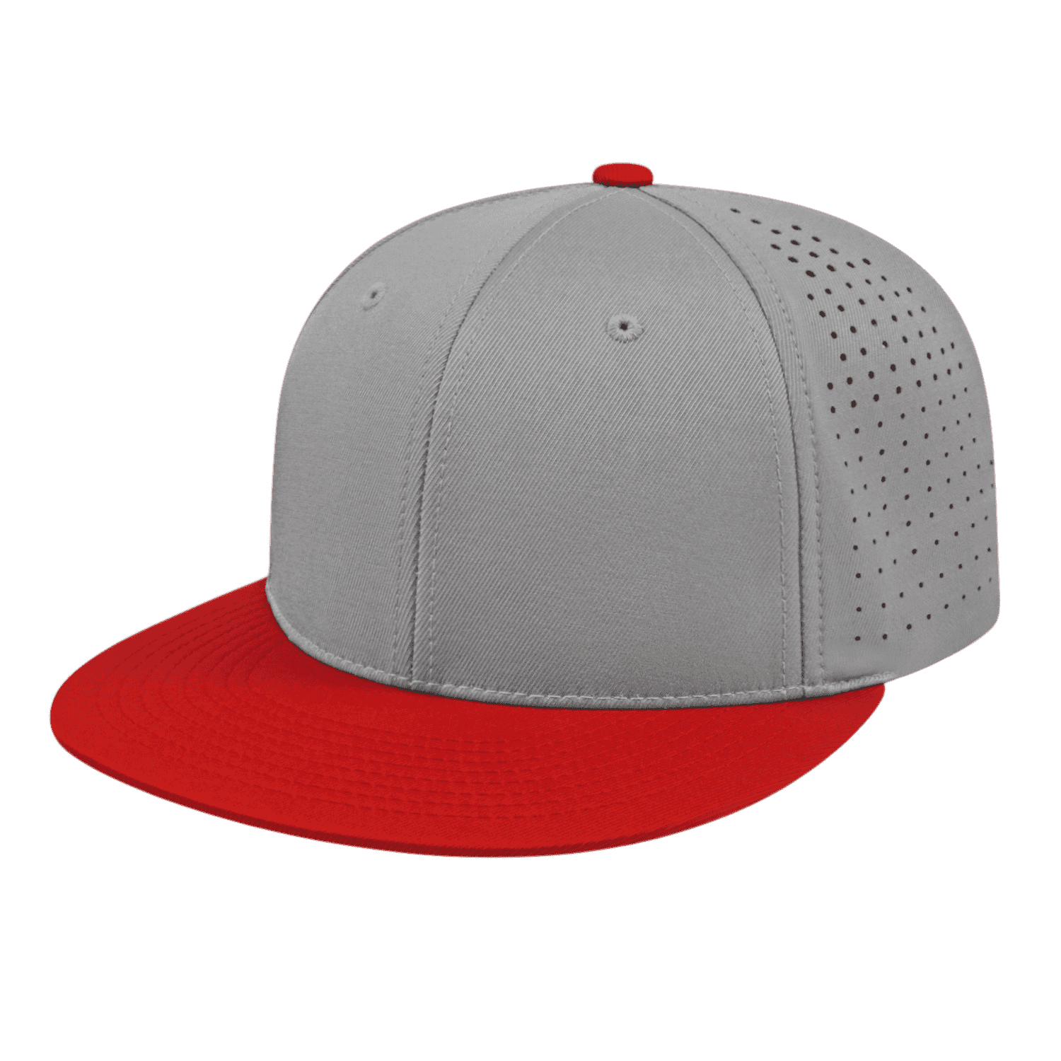 Cap America - Flexfit i8503 Perforated Cap Silver Performance Red