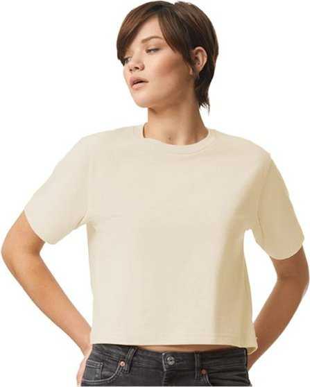 American Apparel 102 Women&#39;s Fine Jersey Boxy Tee - Creme - HIT a Double - 2