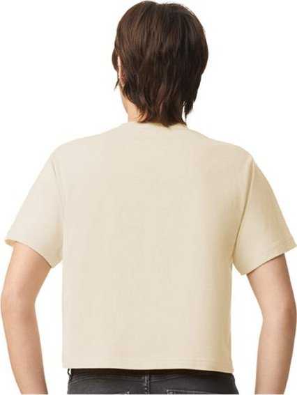 American Apparel 102 Women&#39;s Fine Jersey Boxy Tee - Creme - HIT a Double - 4
