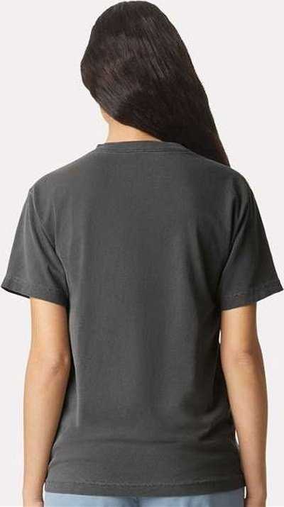 American Apparel 1301GD Garment Dyed Unisex Heavyweight Cotton Tee - Faded Black - HIT a Double - 3