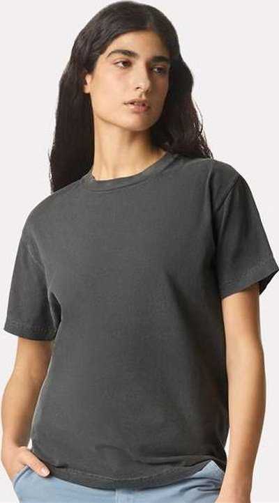 American Apparel 1301GD Garment Dyed Unisex Heavyweight Cotton Tee - Faded Black - HIT a Double - 1