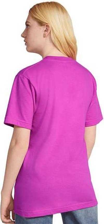 American Apparel 2001 Fine Jersey Tee - Super Pink - HIT a Double - 4