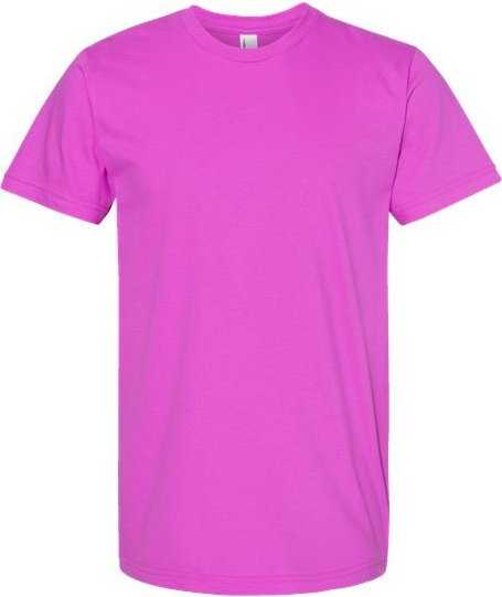 American Apparel 2001 Fine Jersey Tee - Super Pink - HIT a Double - 1
