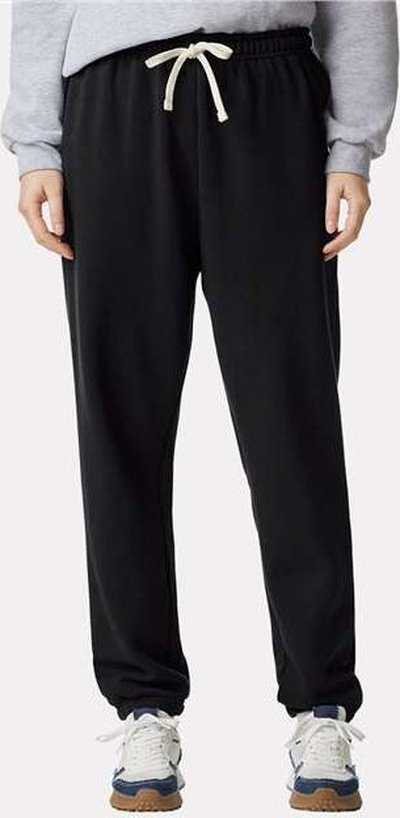 American Apparel RF491 ReFlex Fleece Sweatpants - Black - HIT a Double - 1