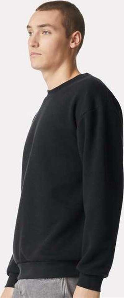 American Apparel RF496 ReFlex Fleece Crewneck Sweatshirt - Black - HIT a Double - 2
