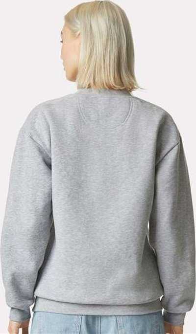 American Apparel RF496 ReFlex Fleece Crewneck Sweatshirt - Heather Gray - HIT a Double - 3