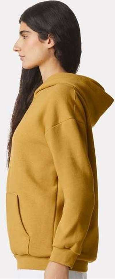 American Apparel RF498 ReFlex Fleece Pullover Hoodie - Mustard - HIT a Double - 2