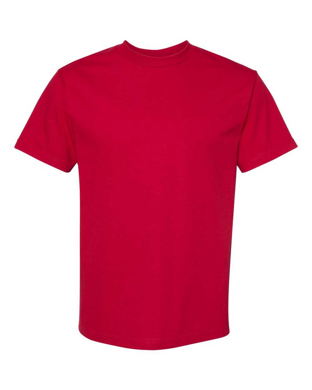 American Apparel 1301 Unisex Heavyweight Cotton T-Shirt - Cardinal - HIT a Double