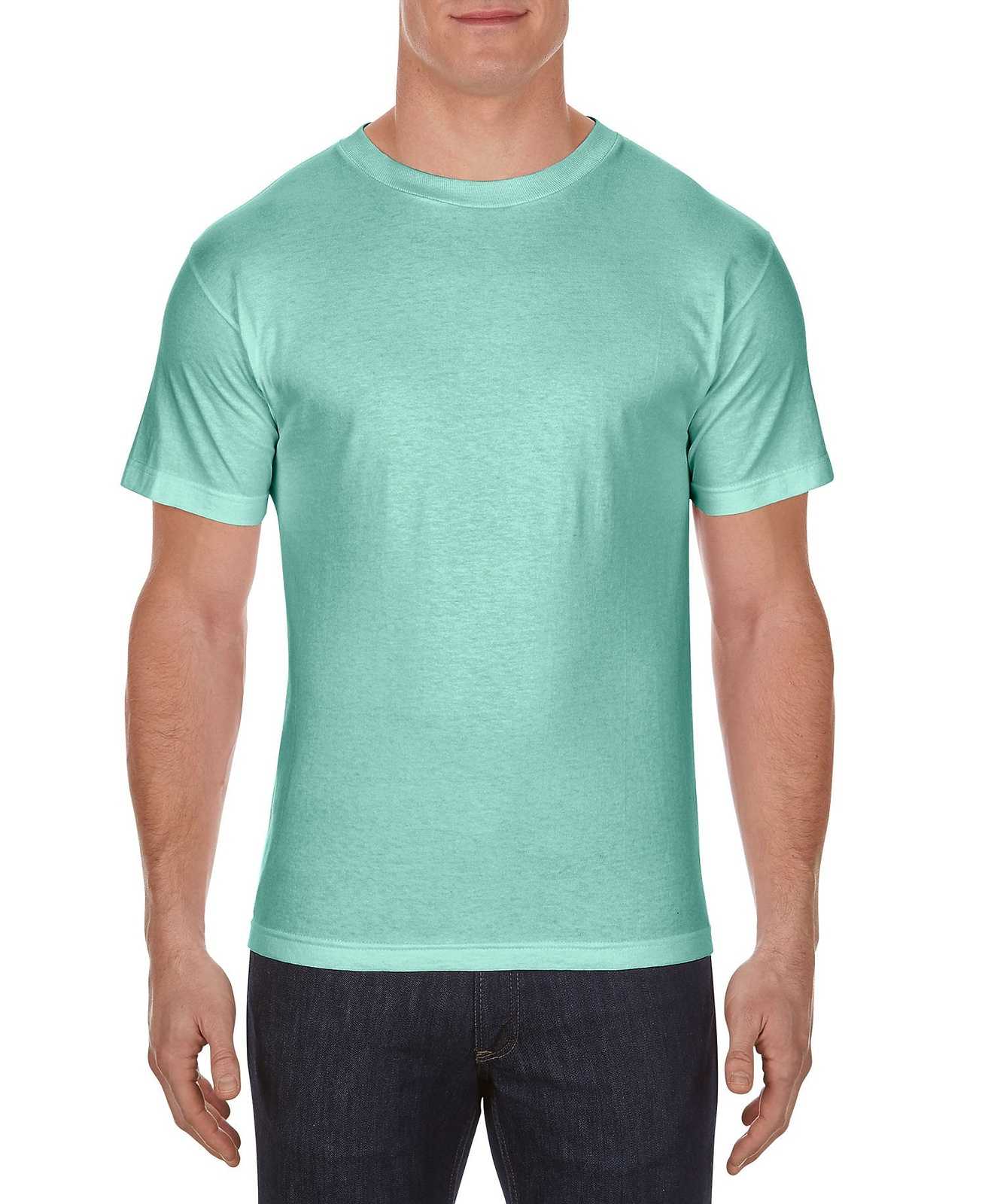 American Apparel 1301 Unisex Heavyweight Cotton T-Shirt - Celadon - HIT a Double