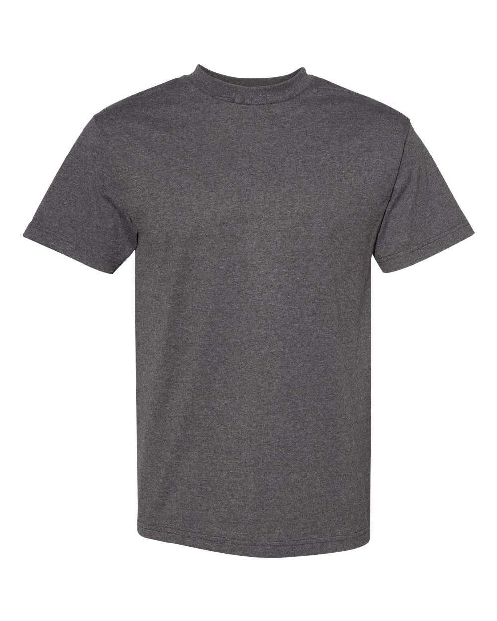 American Apparel 1301 Unisex Heavyweight Cotton T-Shirt - Charcoal Heather - HIT a Double