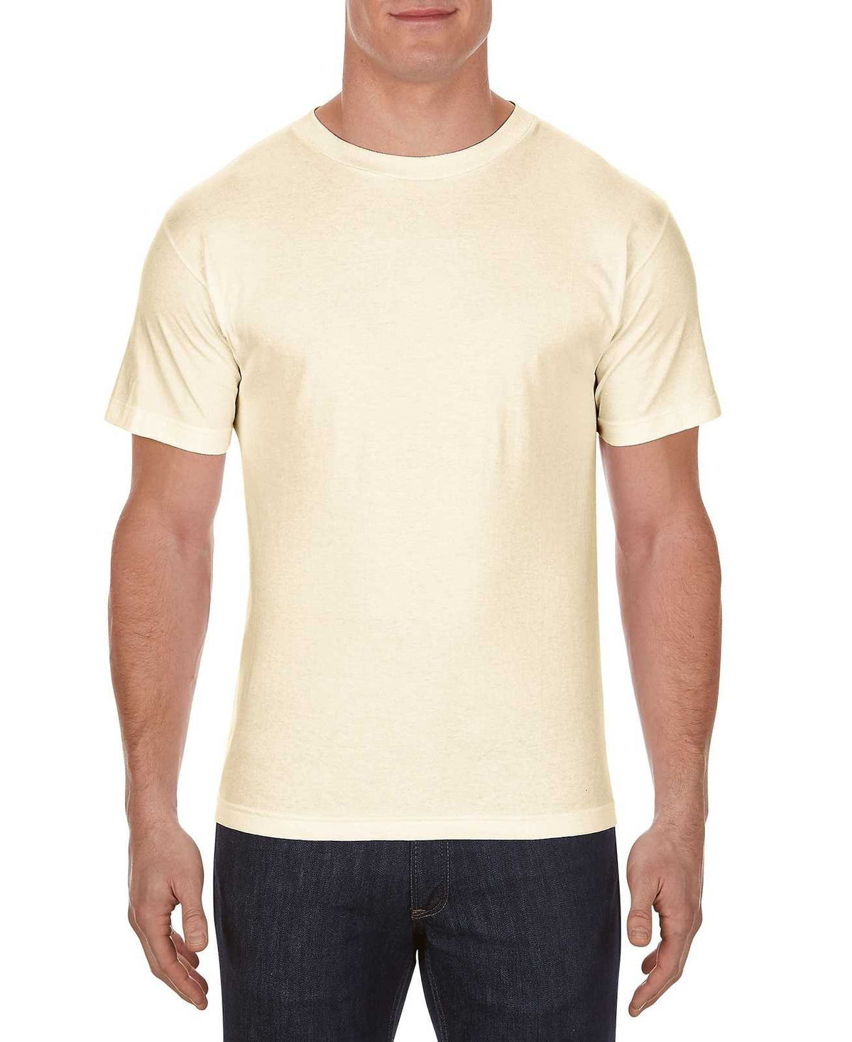 American Apparel 1301 Unisex Heavyweight Cotton T-Shirt - Cream - HIT a Double