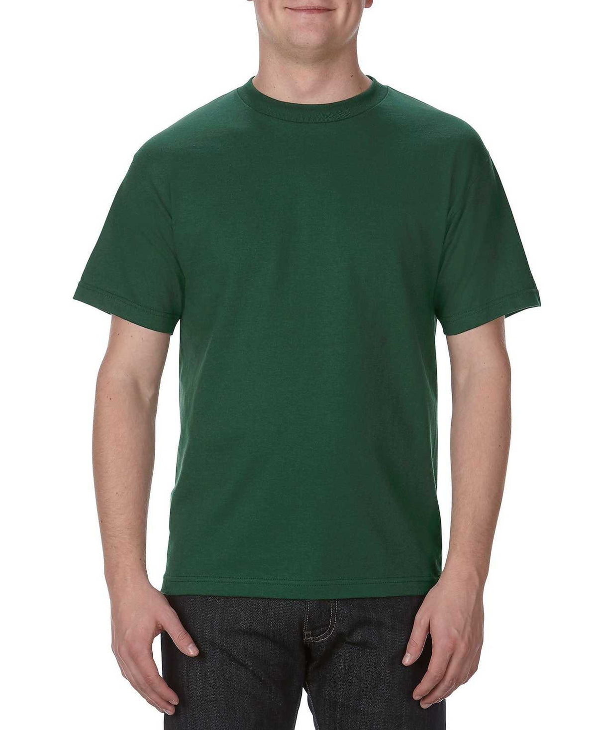 American Apparel 1301 Unisex Heavyweight Cotton T-Shirt - Forest Green - HIT a Double