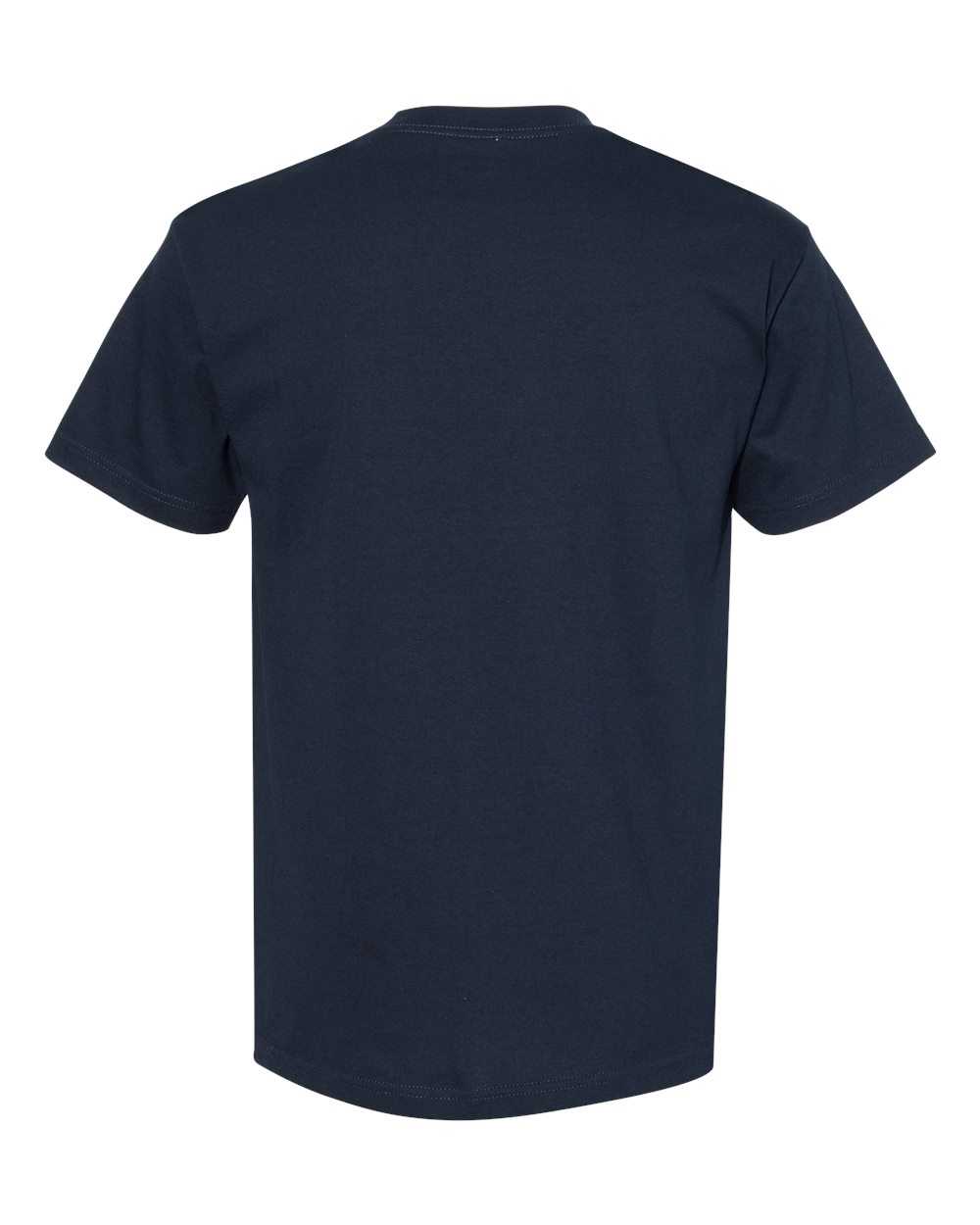 American Apparel 1301 Unisex Heavyweight Cotton T-Shirt - Navy - HIT a Double