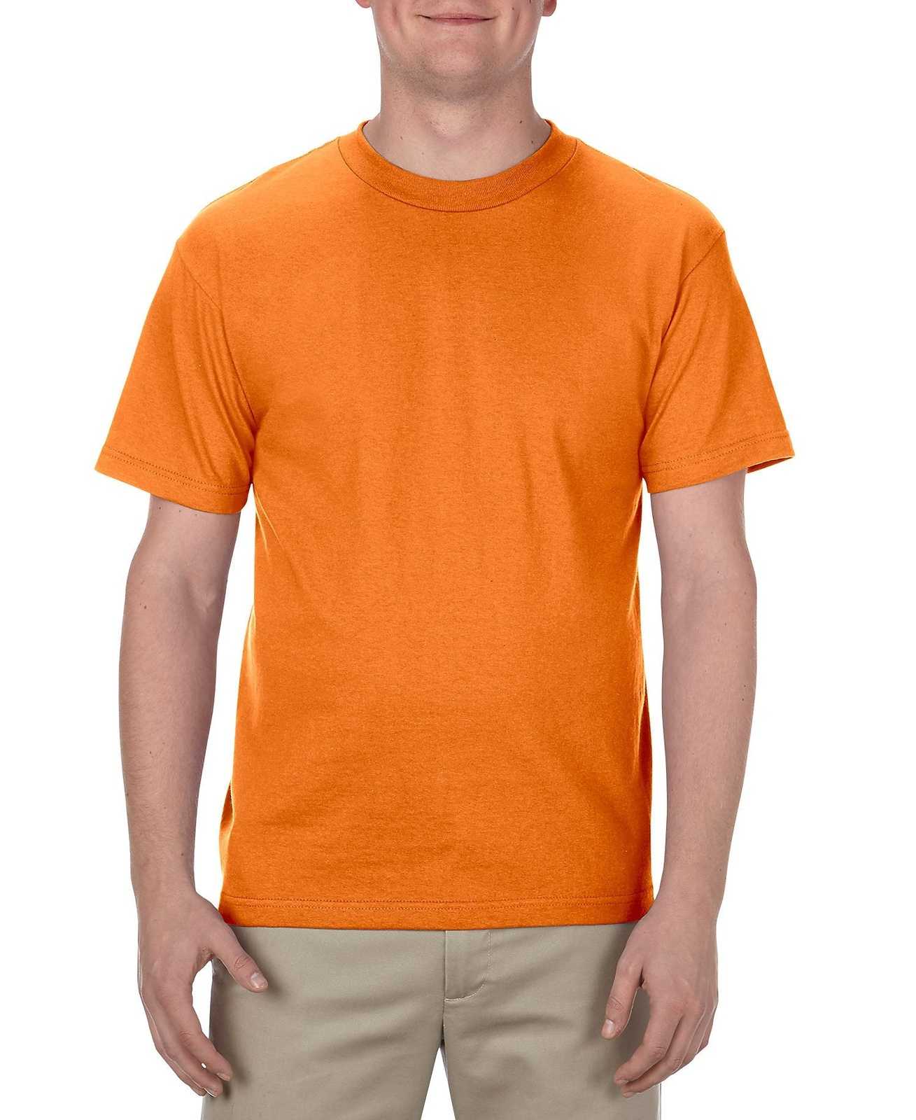 American Apparel 1301 Unisex Heavyweight Cotton T-Shirt - Orange - HIT a Double