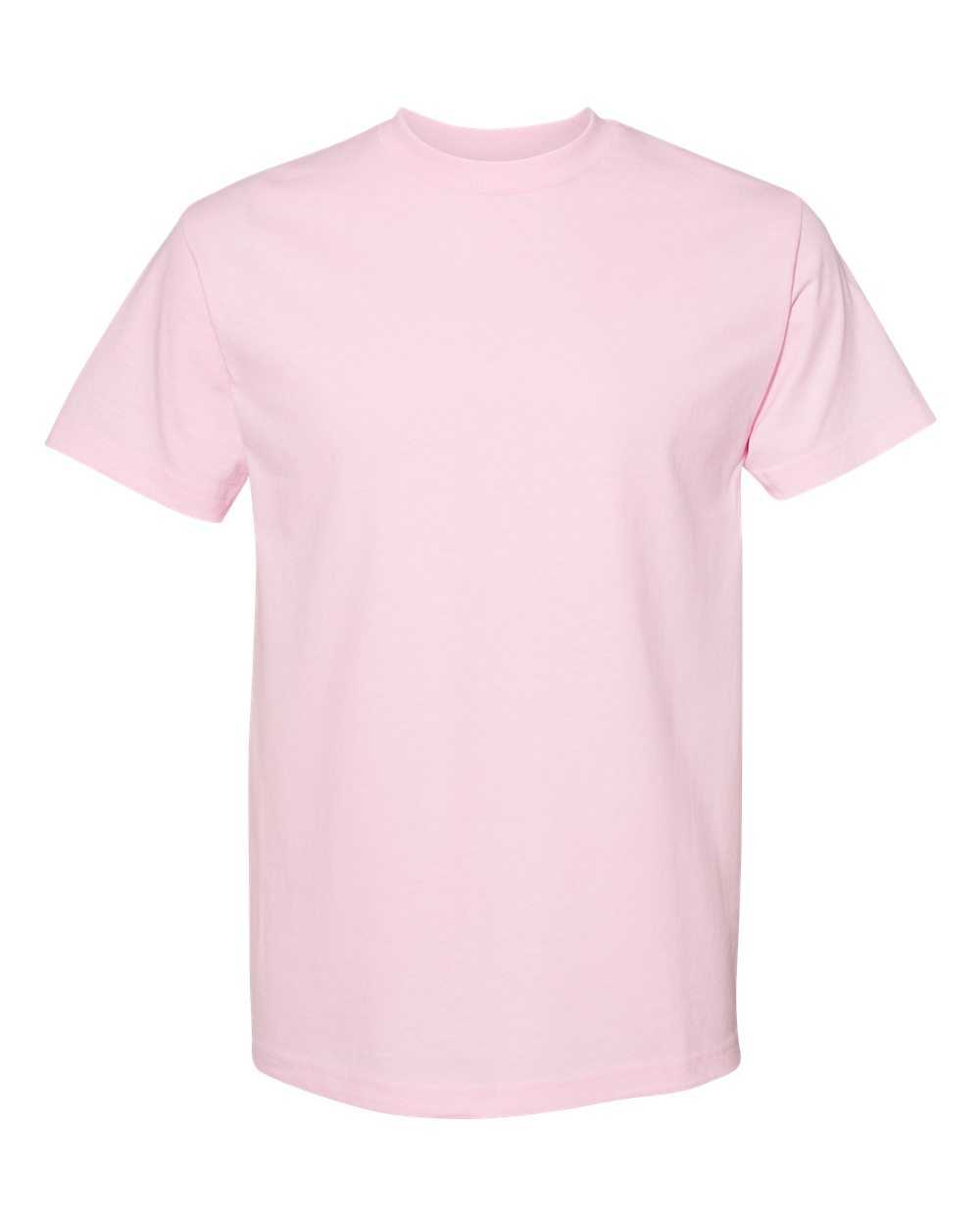 American Apparel 1301 Unisex Heavyweight Cotton T-Shirt - Pink - HIT a Double
