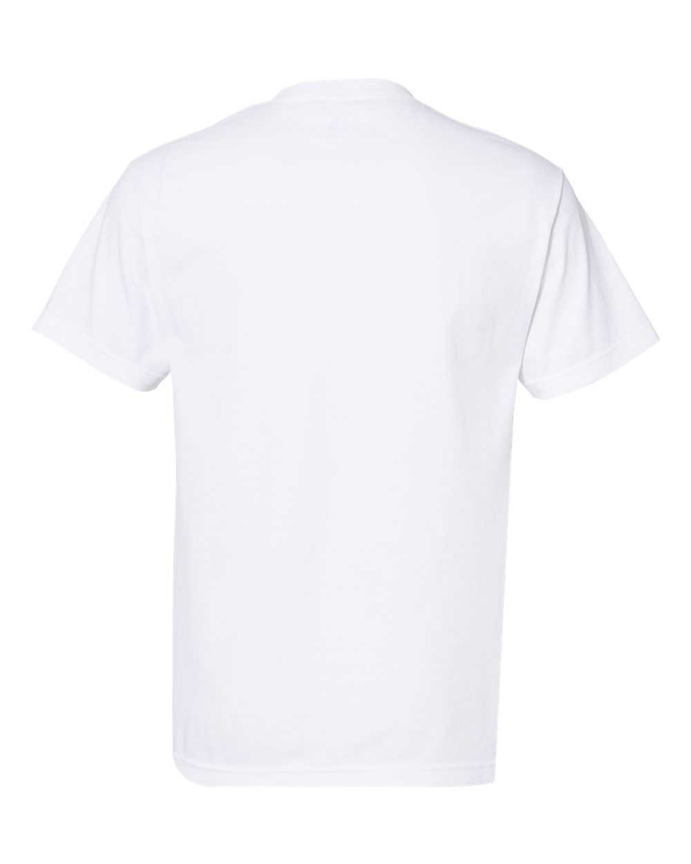 American Apparel 1301 Unisex Heavyweight Cotton T-Shirt - White - HIT a Double