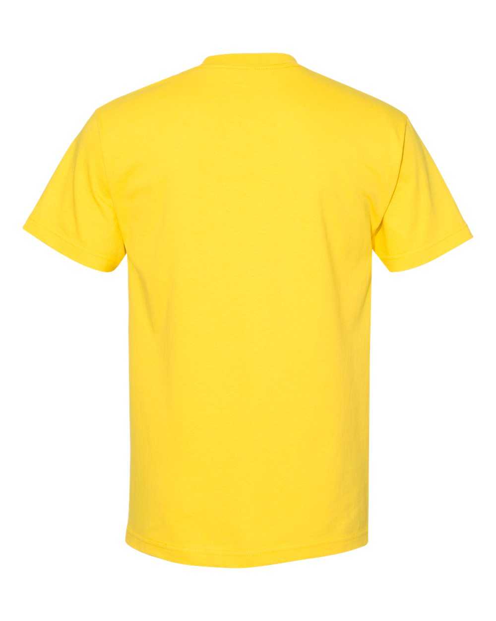 American Apparel 1301 Unisex Heavyweight Cotton T-Shirt - Yellow - HIT a Double