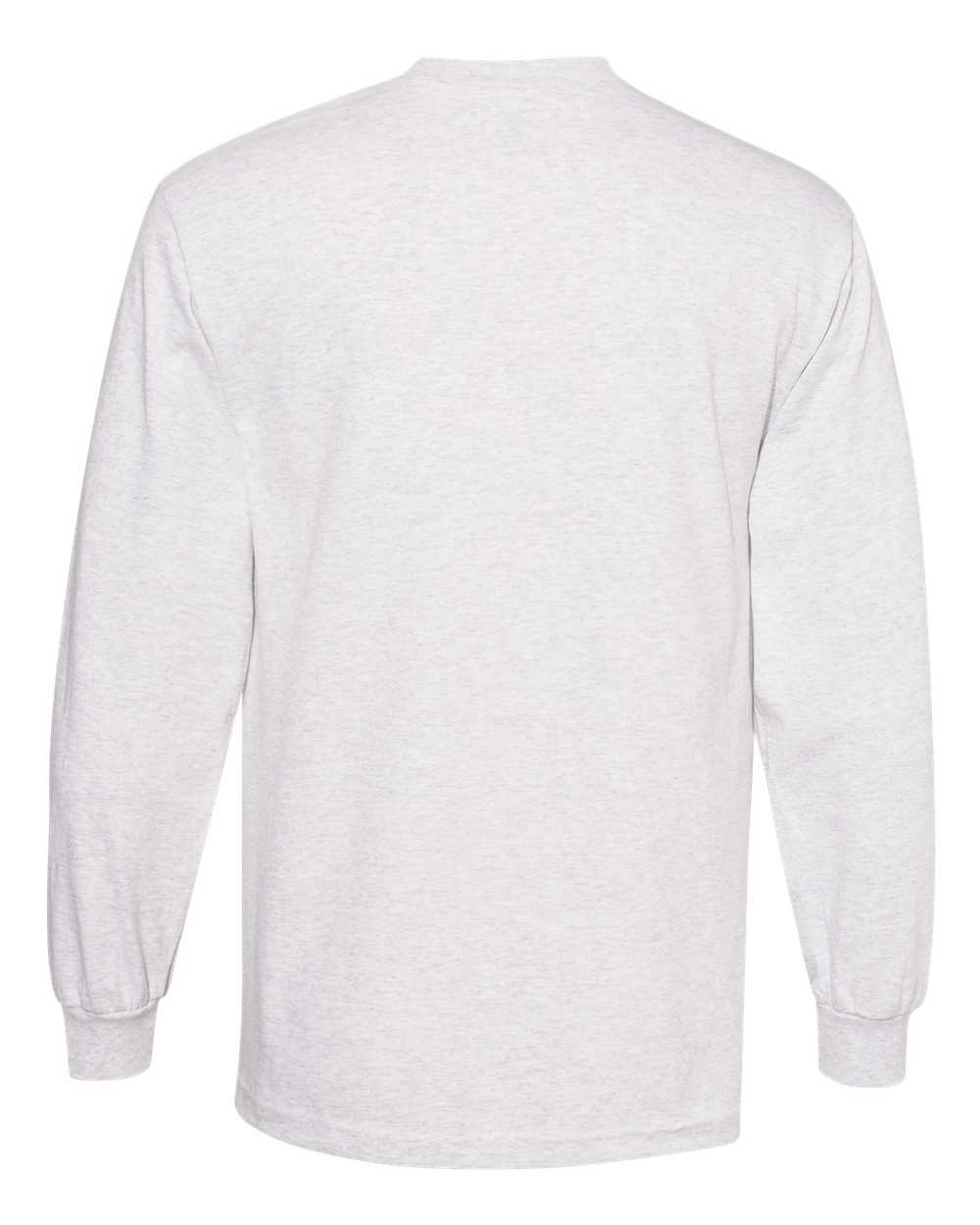 American Apparel 1304 Unisex Heavyweight Cotton Long Sleeve T-Shirt - Ash - HIT a Double