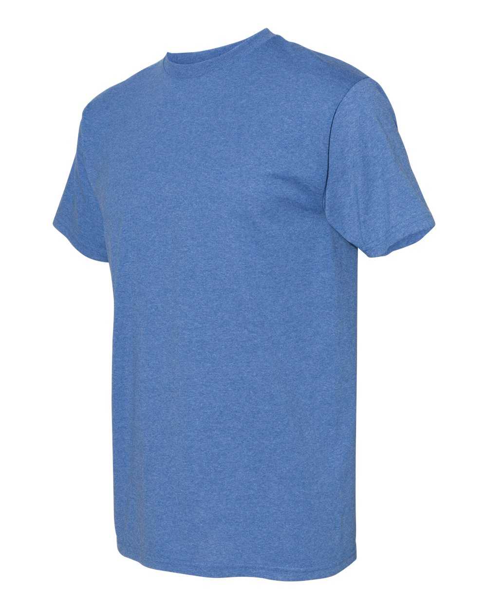 American Apparel 1701 Midweight Cotton Unisex T-Shirt - Royal Heather - HIT a Double