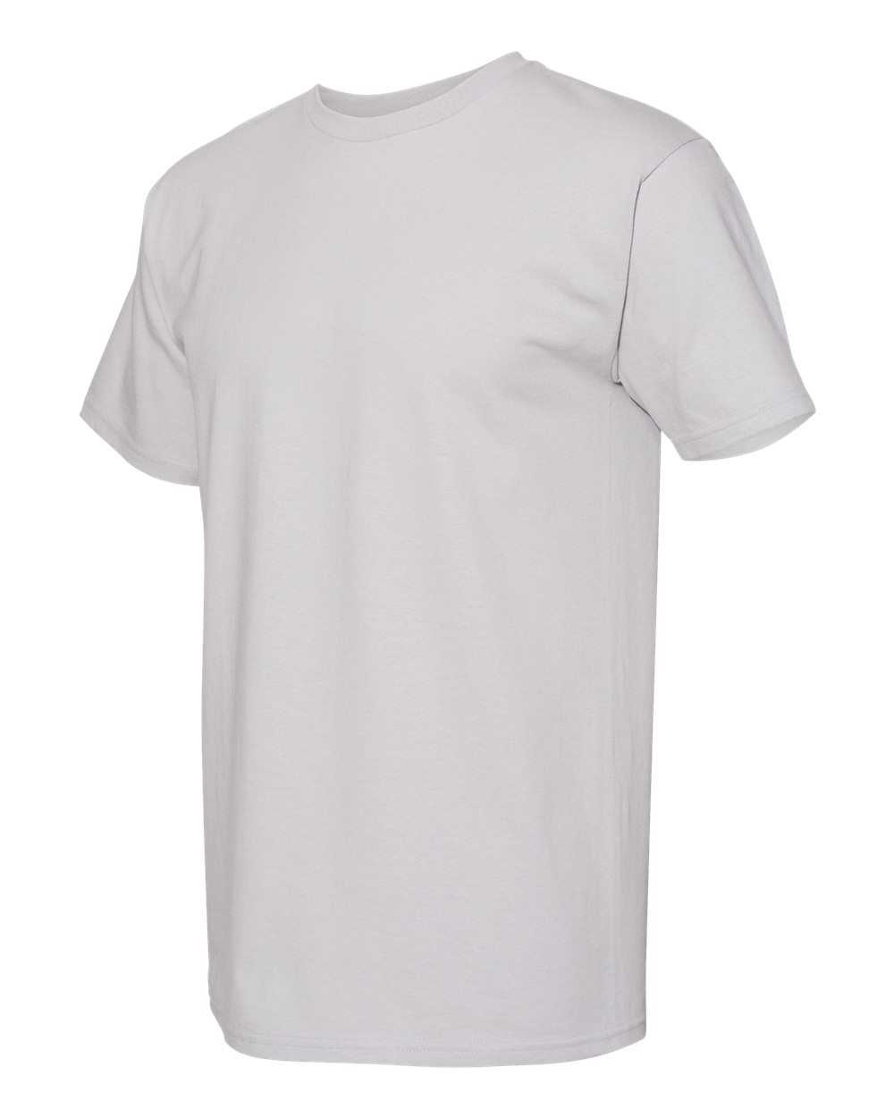 American Apparel 1701 Midweight Cotton Unisex T-Shirt - Silver - HIT a Double
