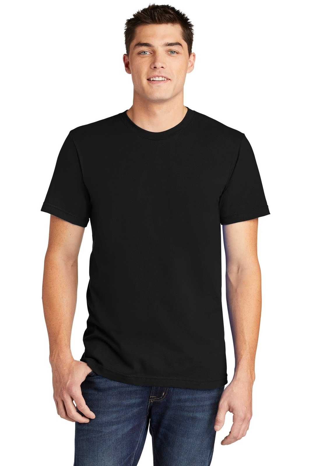 American Apparel 2001W Fine Jersey T-Shirt - Black - HIT a Double
