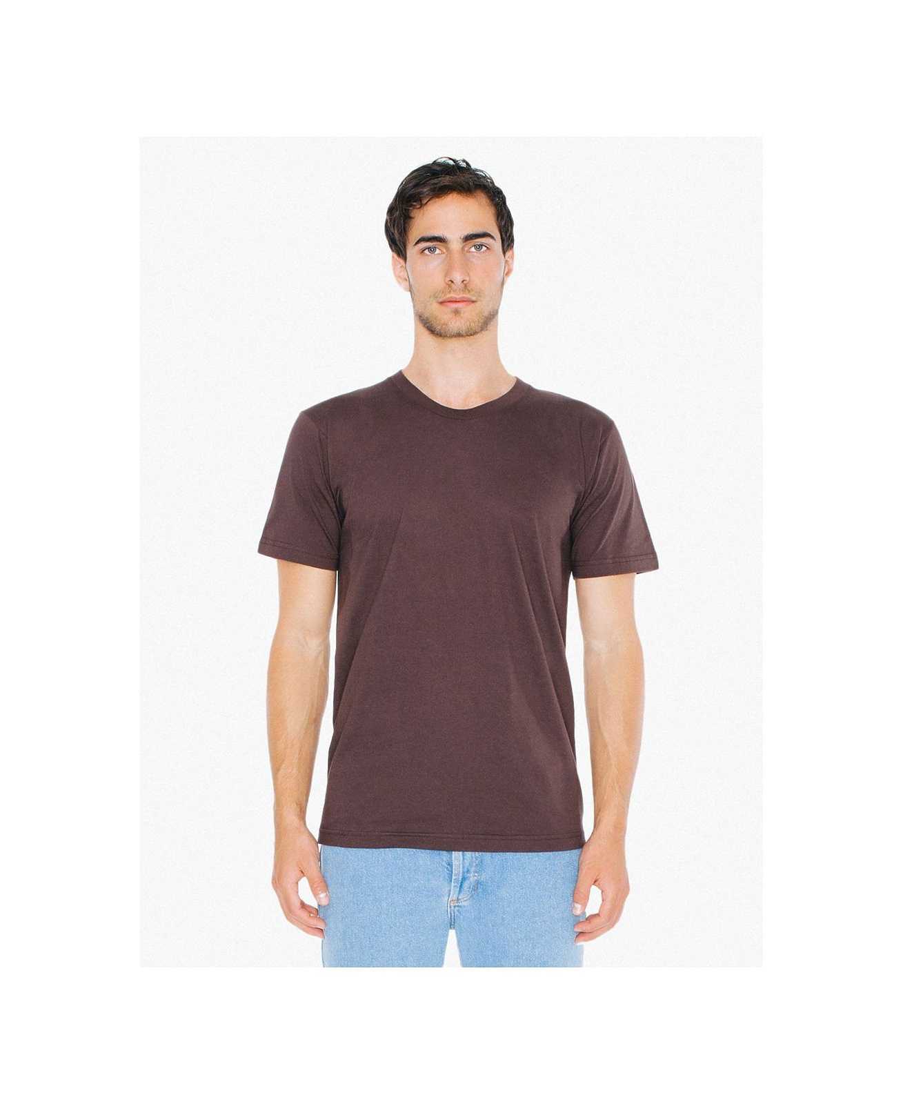 American Apparel 2001W Fine Jersey T-Shirt - Brown - HIT a Double