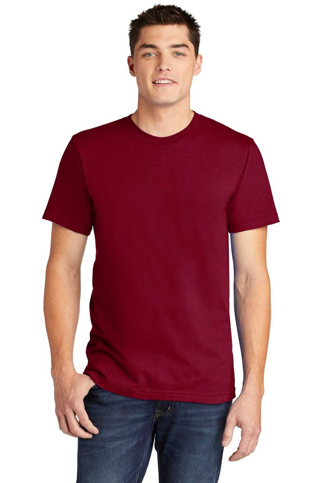 American Apparel 2001W Fine Jersey T-Shirt - Cranberry - HIT a Double