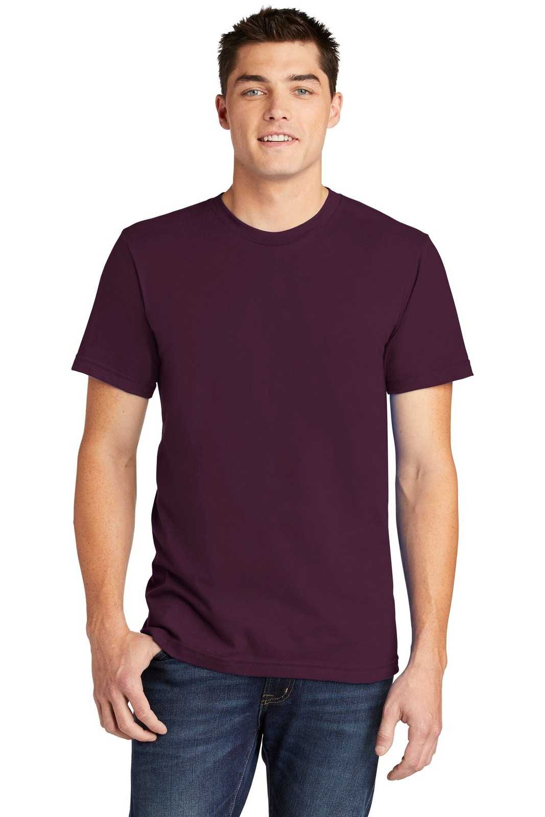 American Apparel 2001W Fine Jersey T-Shirt - Eggplant - HIT a Double