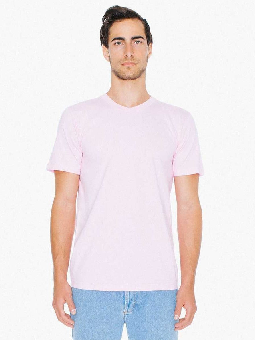 American Apparel 2001W Fine Jersey T-Shirt - Light Pink - HIT a Double