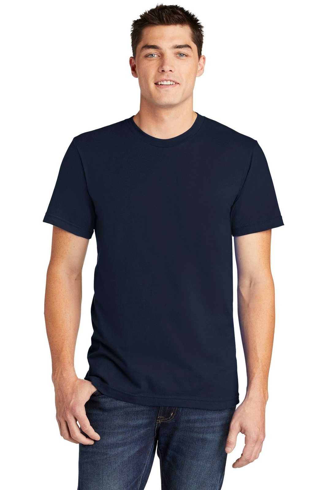 American Apparel 2001W Fine Jersey T-Shirt - Navy - HIT a Double